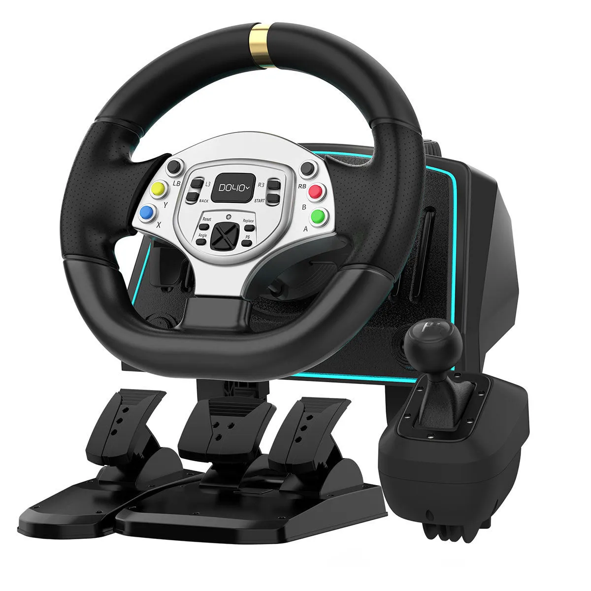 1080° Gaming Racing Wheel with Manual Shifter & Pedals for PS3 / 4 / PC / Switch / Xbox 360 / X / S / One