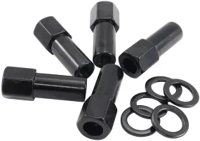 1.380" Shank Open Black Wheel Nuts - M12 x 1.25mm AF3015-9000