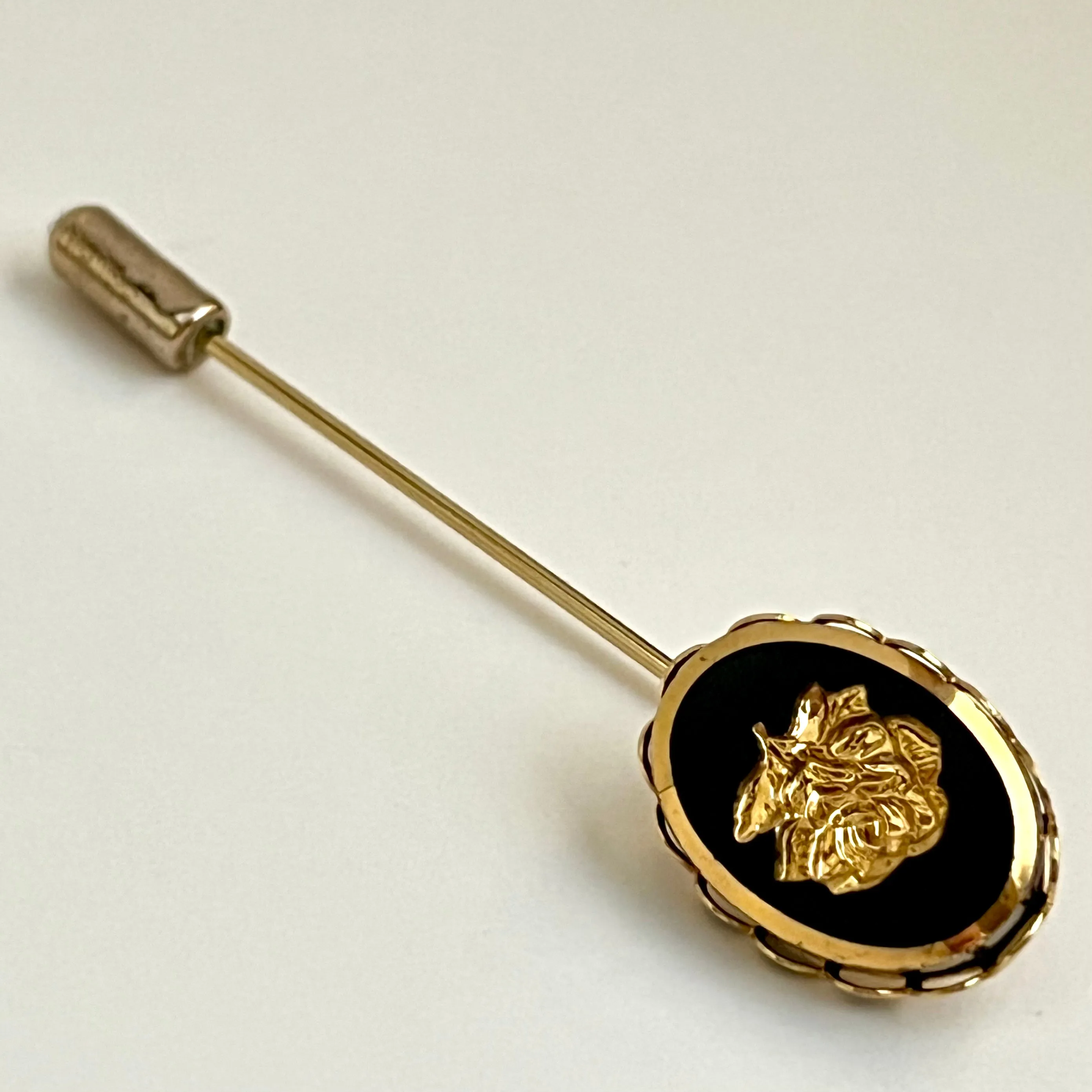 1980s Intaglio Stick Pin