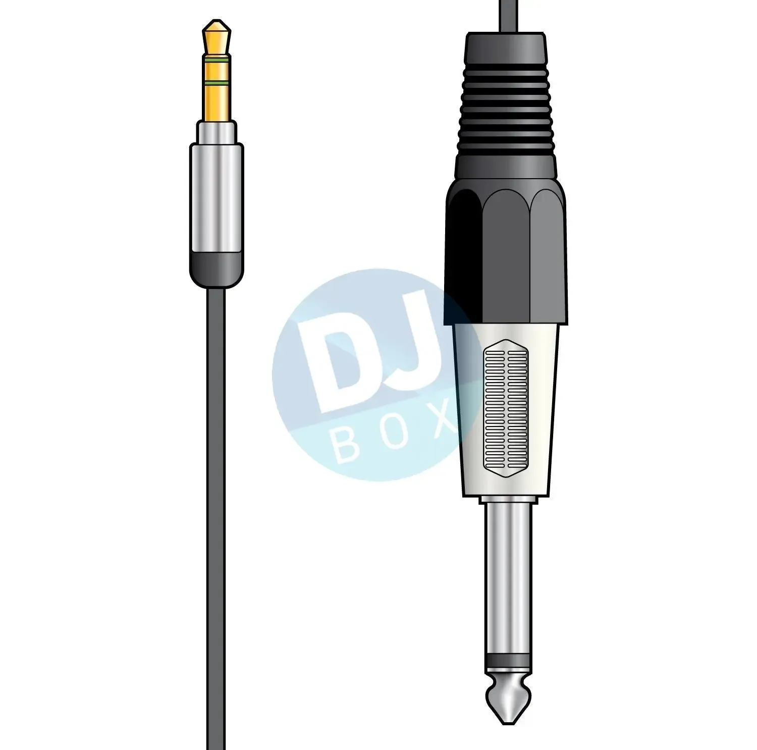 3.5mm Stereo Jack Plug - 6.3mm Mono Jack Plug