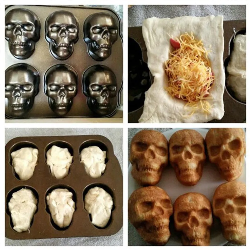 3D Skull Mold - Aluminum Baking Pan