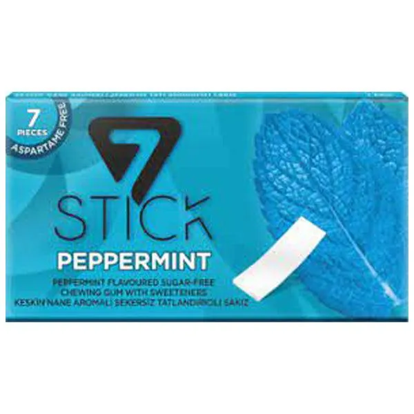 7 STICK BUBBLEGUM PEPPERMINT 14.5GM