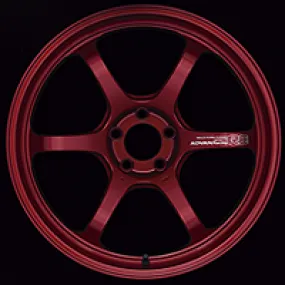 Advan R6 18x8.0  42 5-112 Racing Candy Red Wheel