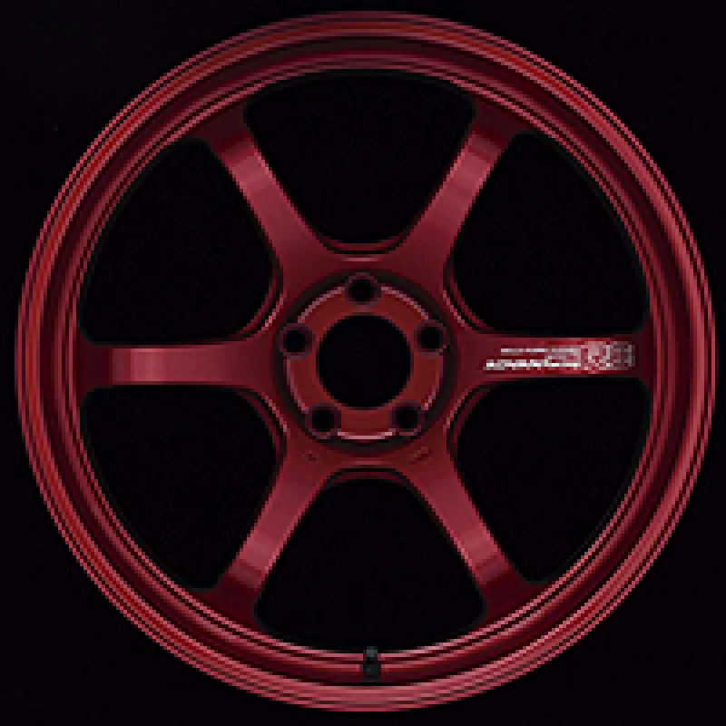 Advan R6 18x9.5  45 5-114.3 Racing Candy Red Wheel