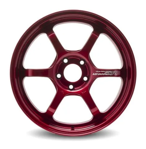 Advan R6 18x9.5  45 5-120 Racing Candy Red Wheel