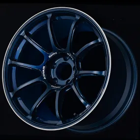 Advan Racing RZ-F2 18x9.5  45 5-120 Racing Titanium Blue & Ring Wheel