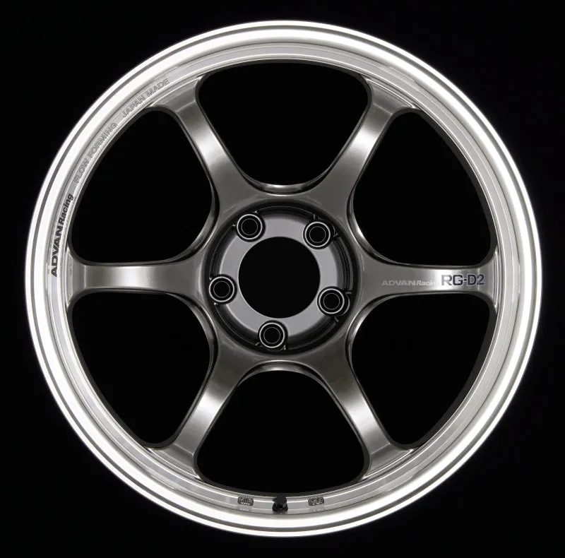 Advan RG-D2 15x5  45 4-100 Machining & Racing Hyper Black Wheel