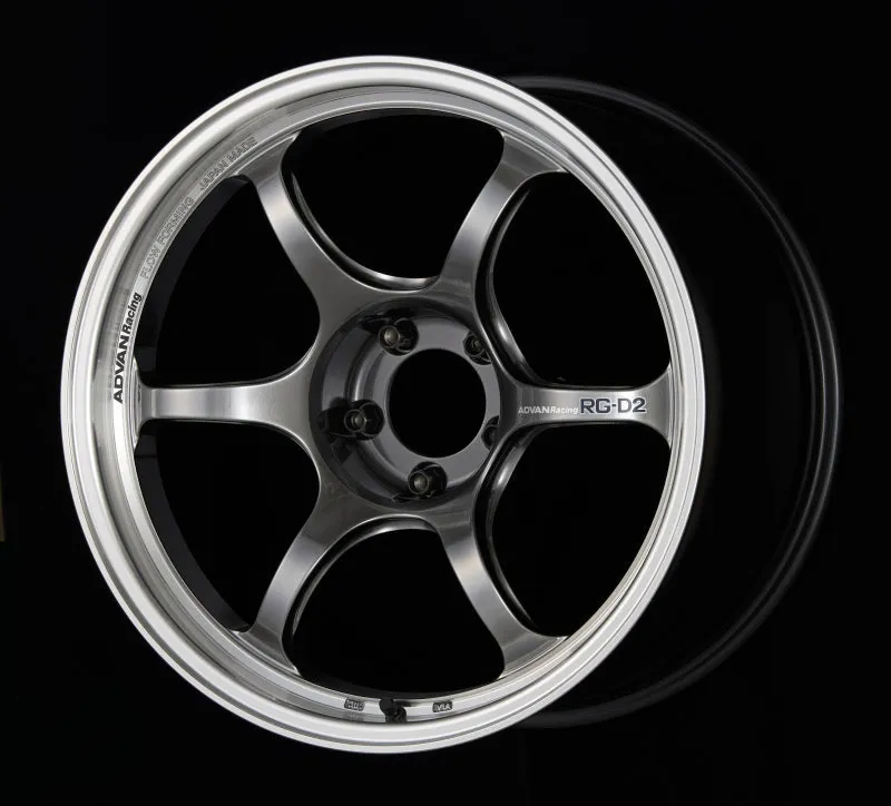 Advan RG-D2 15x7.0  42 4-100 Machining & Racing Hyper Black Wheel