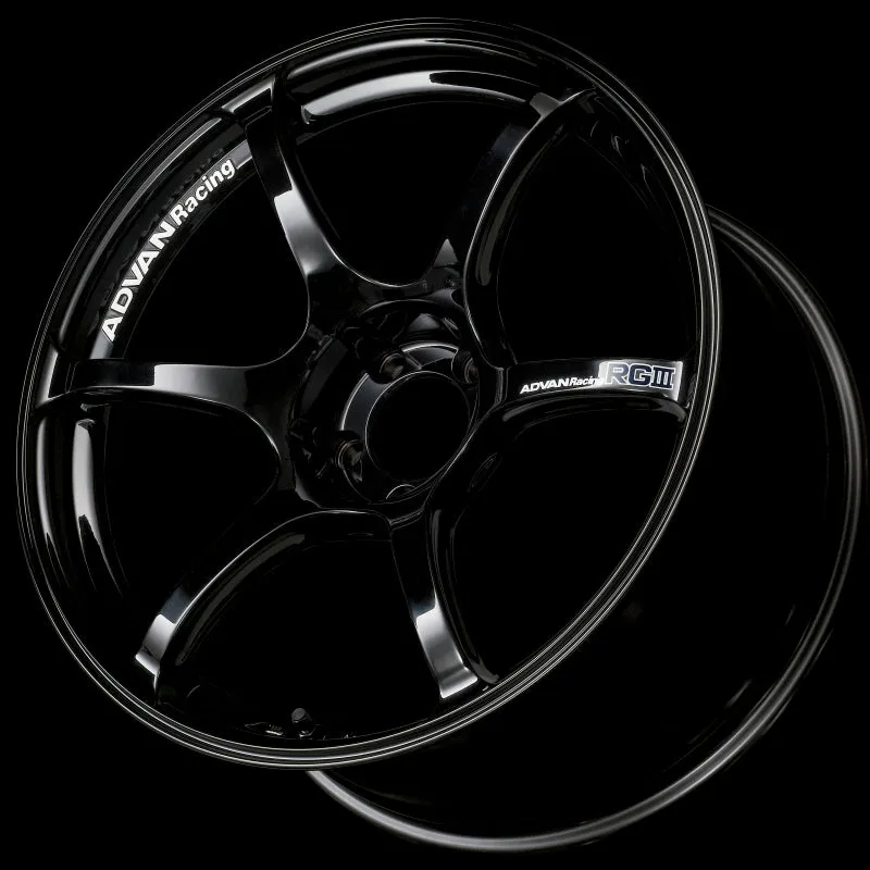 Advan RGIII 17x8.0  38 5-114.3 Racing Gloss Black Wheel