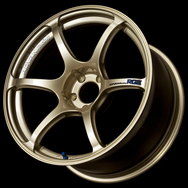 Advan RGIII 18x10.5  15 5-114.3 Racing Gold Metallic Wheel