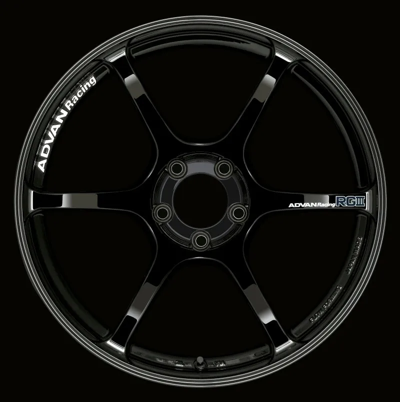 Advan RGIII 19x9.0  35 5-114.3 Racing Gloss Black Wheel