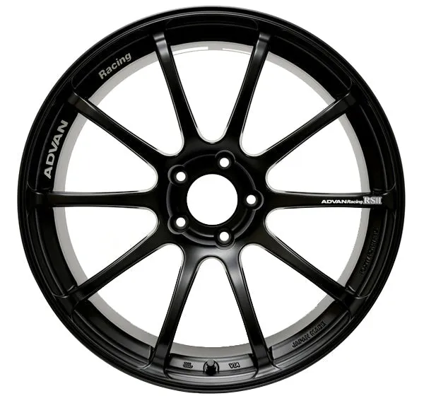 Advan RSII 17x9.5  35 5-114.3 Semi Gloss Black Wheel