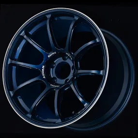 Advan RZ-F2 18x9.5  44 5-114.3 Racing Titanium Blue and Ring Wheel