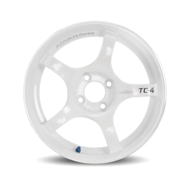 Advan TC4 16x8.0  38 4-100 Racing White Metallic Wheel (No Ring)