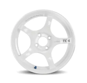 Advan TC4 16x8.0  38 4-100 Racing White Metallic Wheel (No Ring)