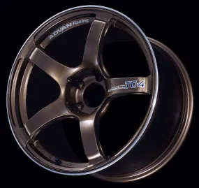 Advan TC4 17x9.5  50 5x114.3 Racing Umber Bronze and Ring Wheel