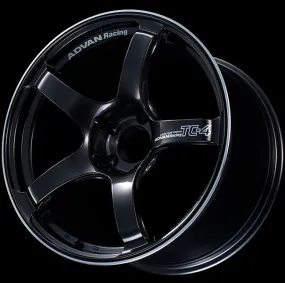 Advan TC4 18x9.5  12 5-114.3 Racing Black Gunmetallic and Ring Wheel