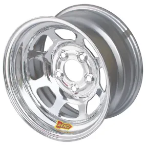 Aero 51-Series Spun Formed Wheel - Chrome - 15" x 10" - 3" Backspace - 5 x 5" Bolt Pattern