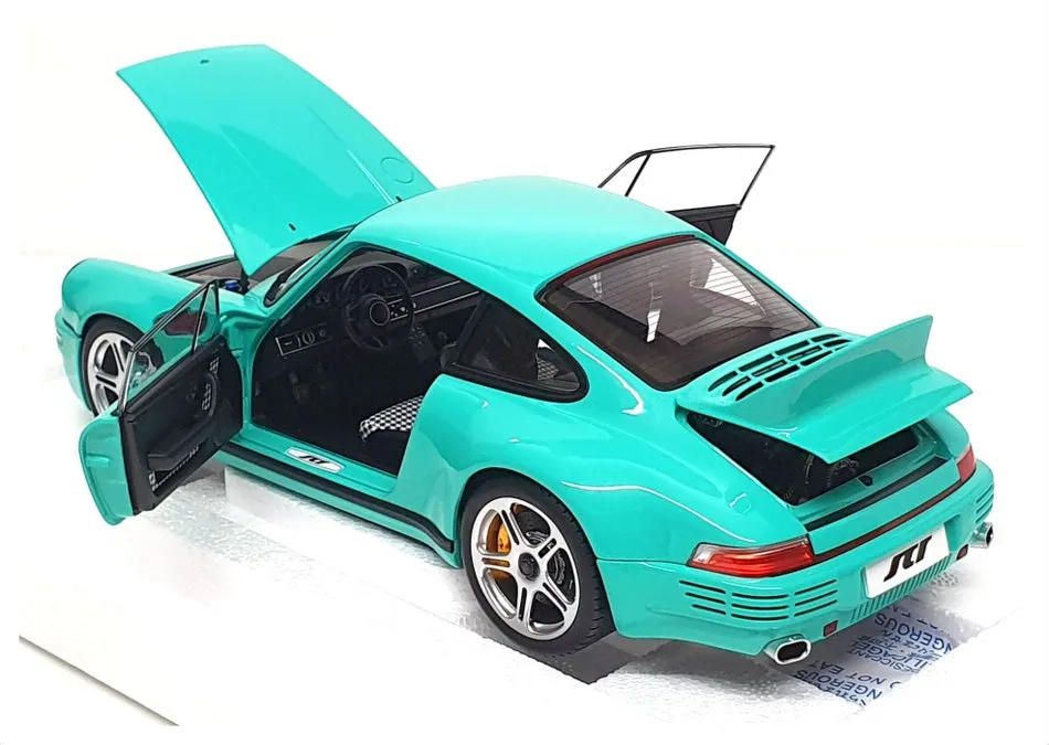 Almost Real 1/18 Scale 880206 - 2018 Porsche 911 964 RUF SCR Coupe - Mint Green