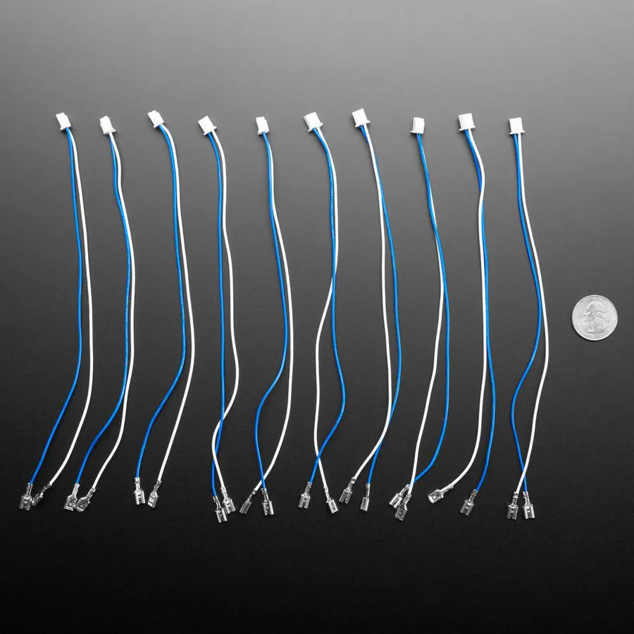 Arcade Button and Switch Quick-Connect Wires - 0.187" (10-pack)