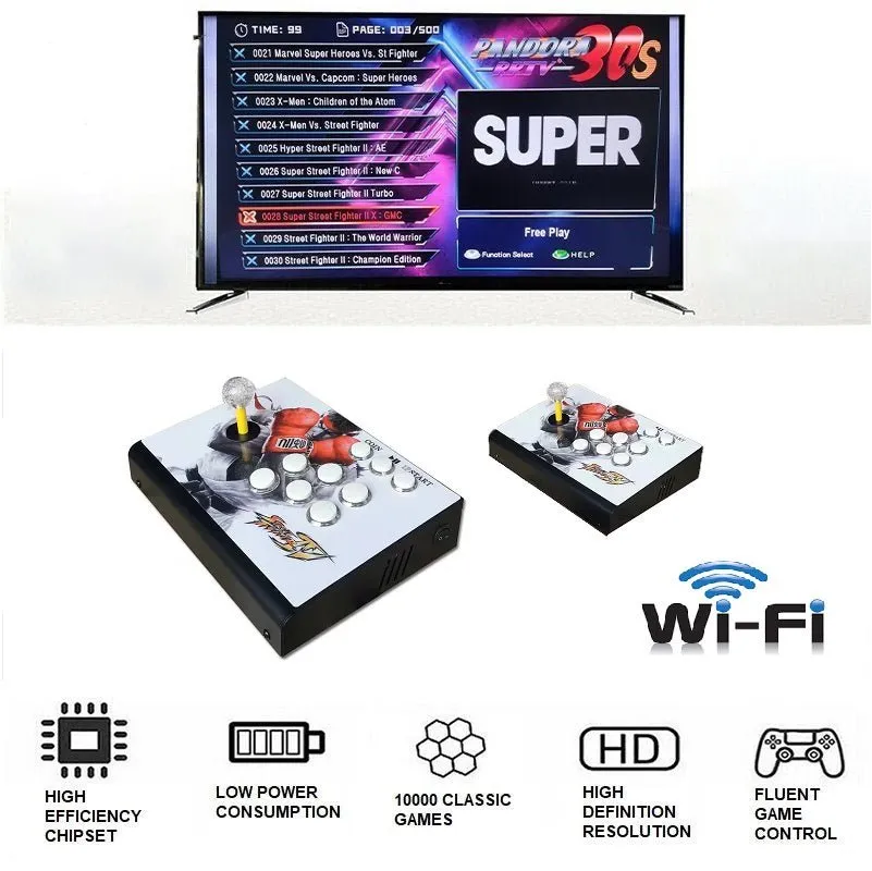 AU 2023 10k WIFI Games Pandora's Box Video 3D Game HD Video Arcade Consoles Gamebox