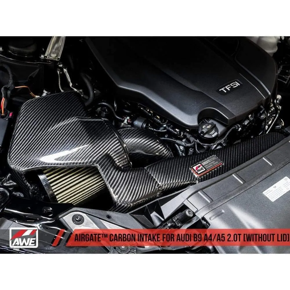 AWE AirGate Carbon Intake | 17-19 Audi A4 / 18-19 A5 B9 2.0T (2660-15028/30)