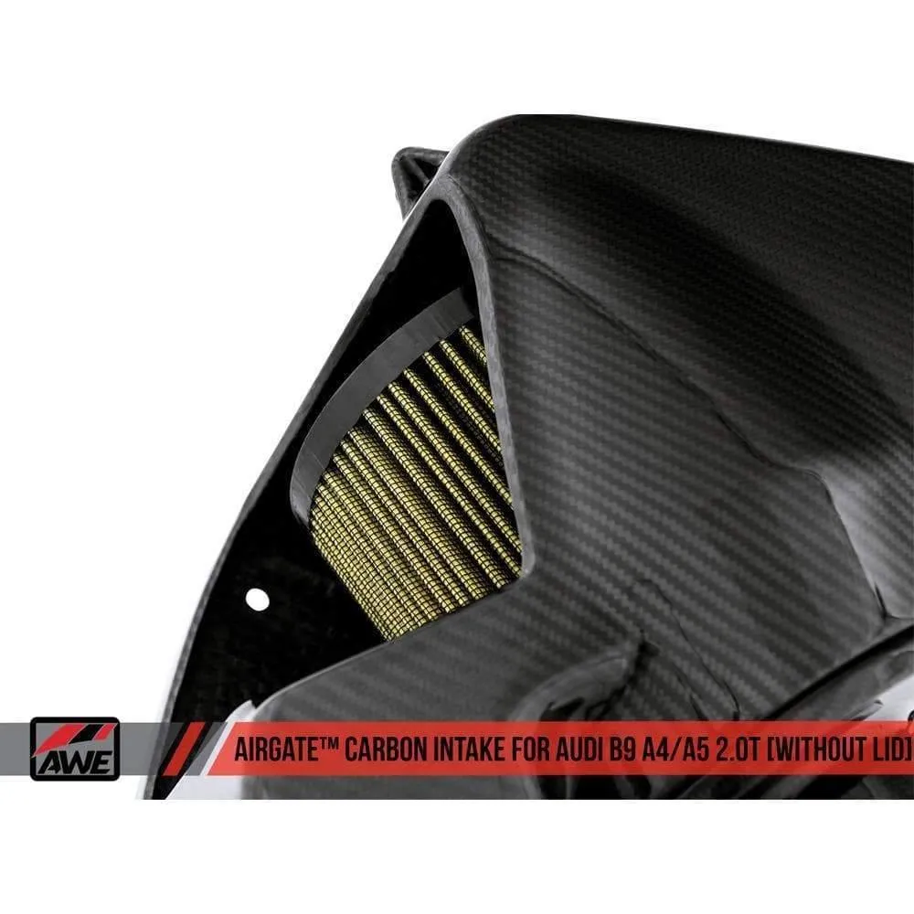 AWE AirGate Carbon Intake | 17-19 Audi A4 / 18-19 A5 B9 2.0T (2660-15028/30)