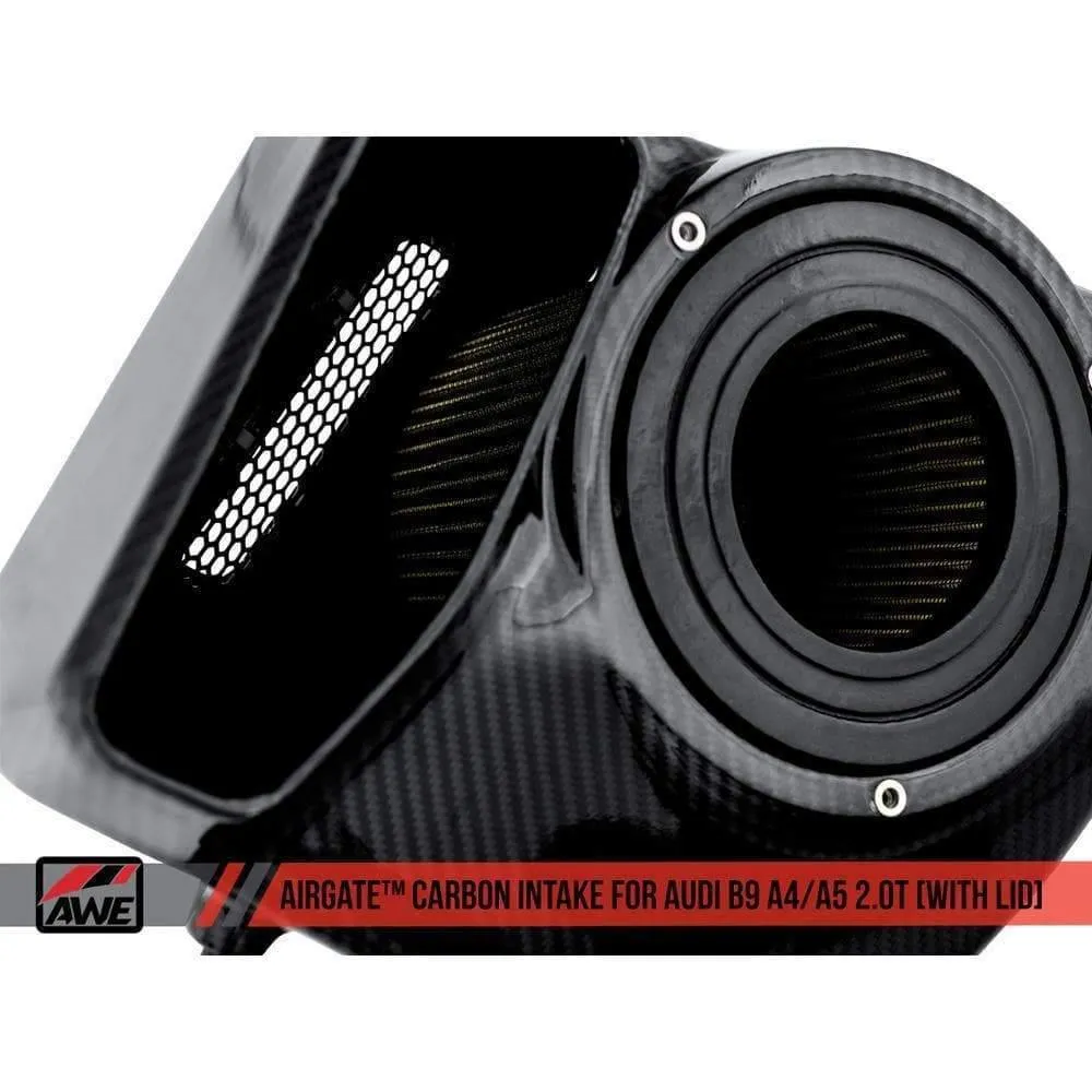 AWE AirGate Carbon Intake | 17-19 Audi A4 / 18-19 A5 B9 2.0T (2660-15028/30)