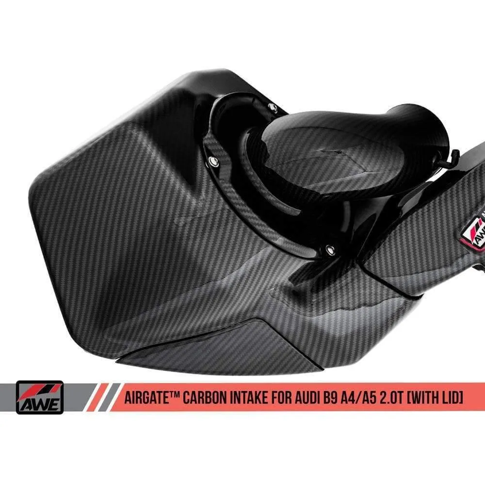 AWE AirGate Carbon Intake | 17-19 Audi A4 / 18-19 A5 B9 2.0T (2660-15028/30)