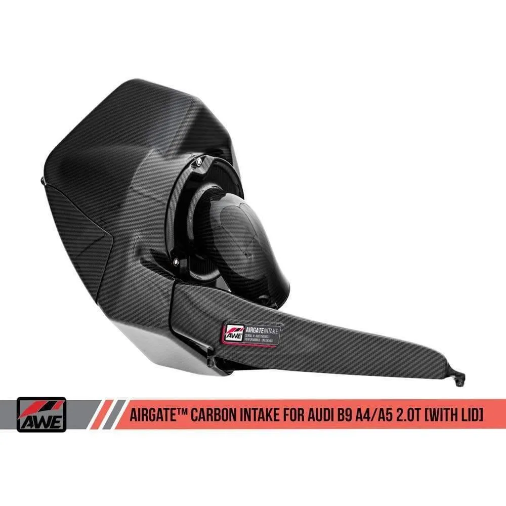 AWE AirGate Carbon Intake | 17-19 Audi A4 / 18-19 A5 B9 2.0T (2660-15028/30)