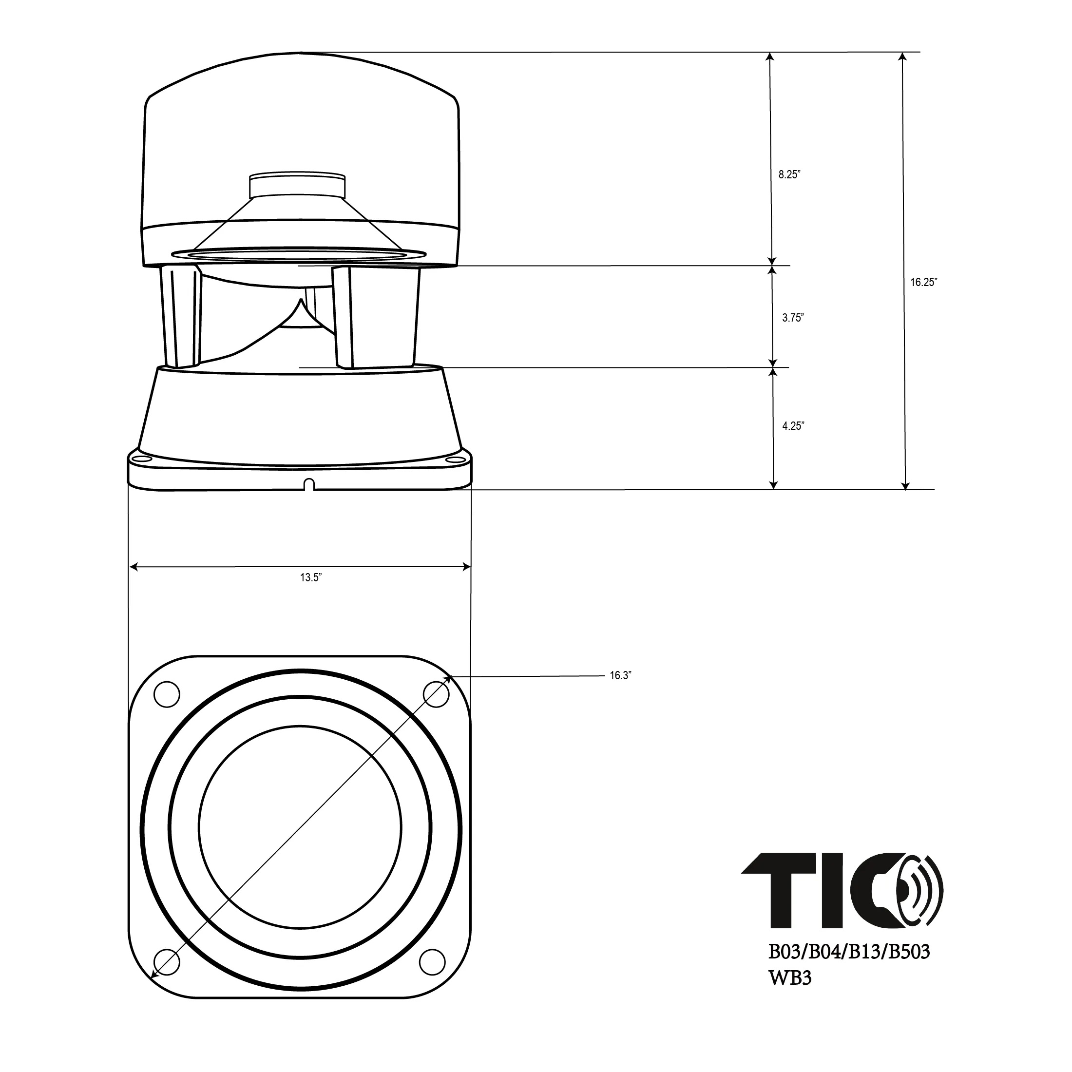 B04 - 8" Premium Outdoor Weather-Resistant Omnidirectional Dual Voice Coil (DVC) In-Ground Speaker