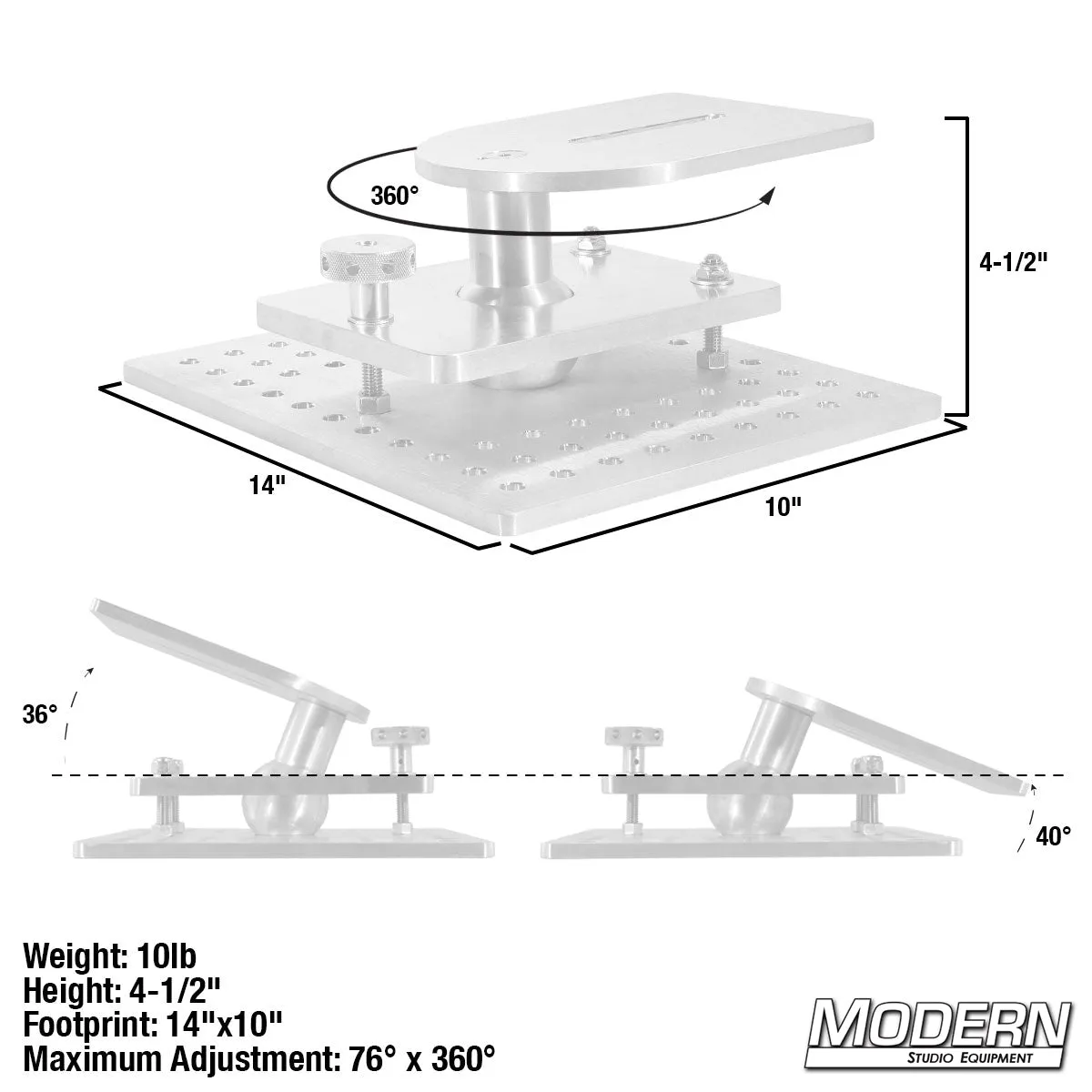 Ball Camera Leveling Mount with Wide Base