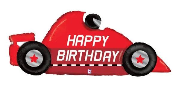 Birthday Race Car Balloon