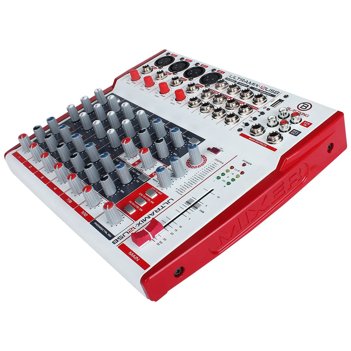 Blastking 12 Channel Analog Stereo Mixing Console – ULTRAMIX-12USB