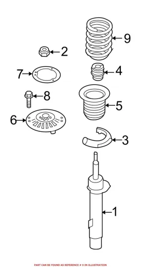 BMW Coil Spring – Front 31336851716