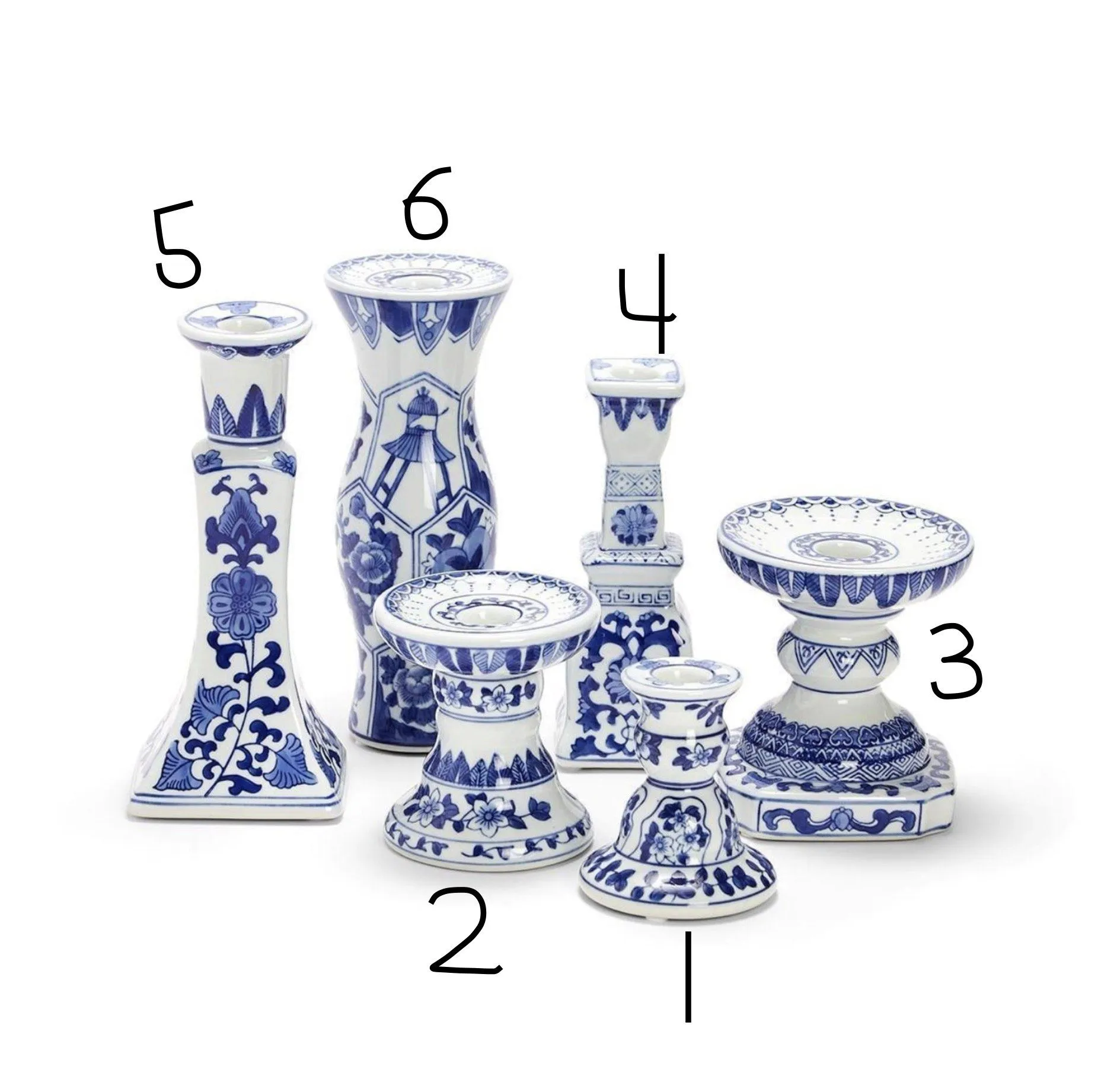 Canton Collection - Candle Stick Holders