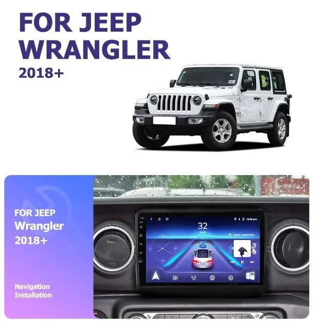 Car Dealz 10.2" Android 10.0 Jeep Wrangler 2018  In Dash Plus OEM Fascia