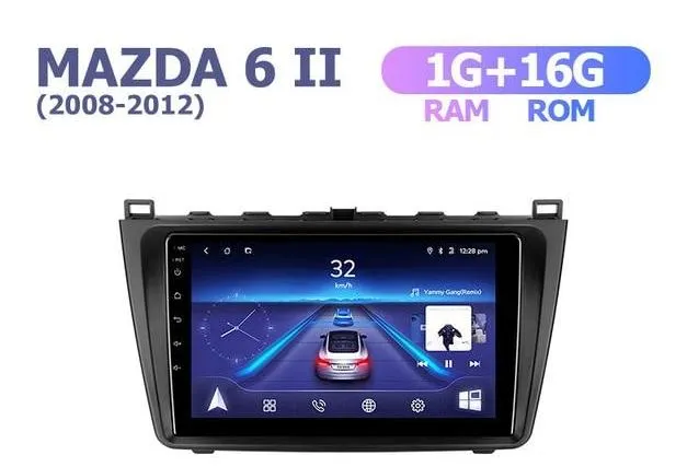 Car Dealz 9" Android 10.0 For Mazda 6 II Ultra 2007-2012 w CAM In Dash Plus OEM Fascia