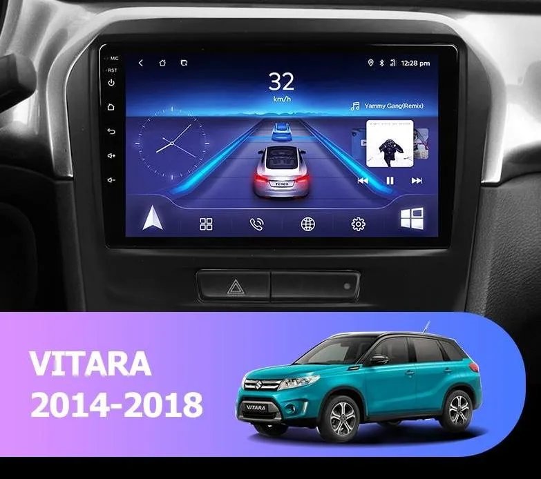 Car Dealz 9" Android 10.0 Suzuki Vitara 4 2014-2018 In Dash Plus OEM Fascia