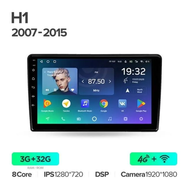 Car Dealz Premium Advanced 4G Data Model 10.2" Android 12.0 For Hyundai H1 TQ 2007 - 2015 In Dash Plus OEM Fascia