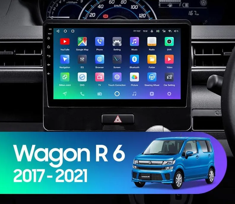 Car Dealz Premium Advanced 4G Data Model 10.2" Android 12.0 For Suzuki Wagon R VI 2017 - 2021 In Dash Plus OEM Fascia