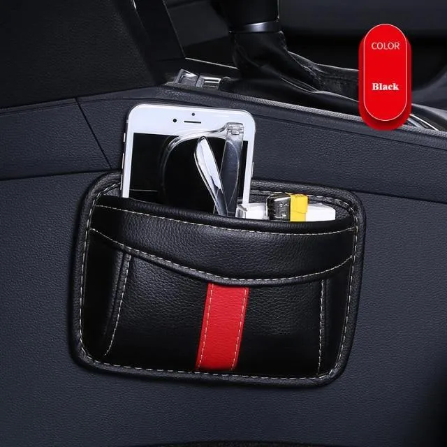 Car Mini Leather Storage Box