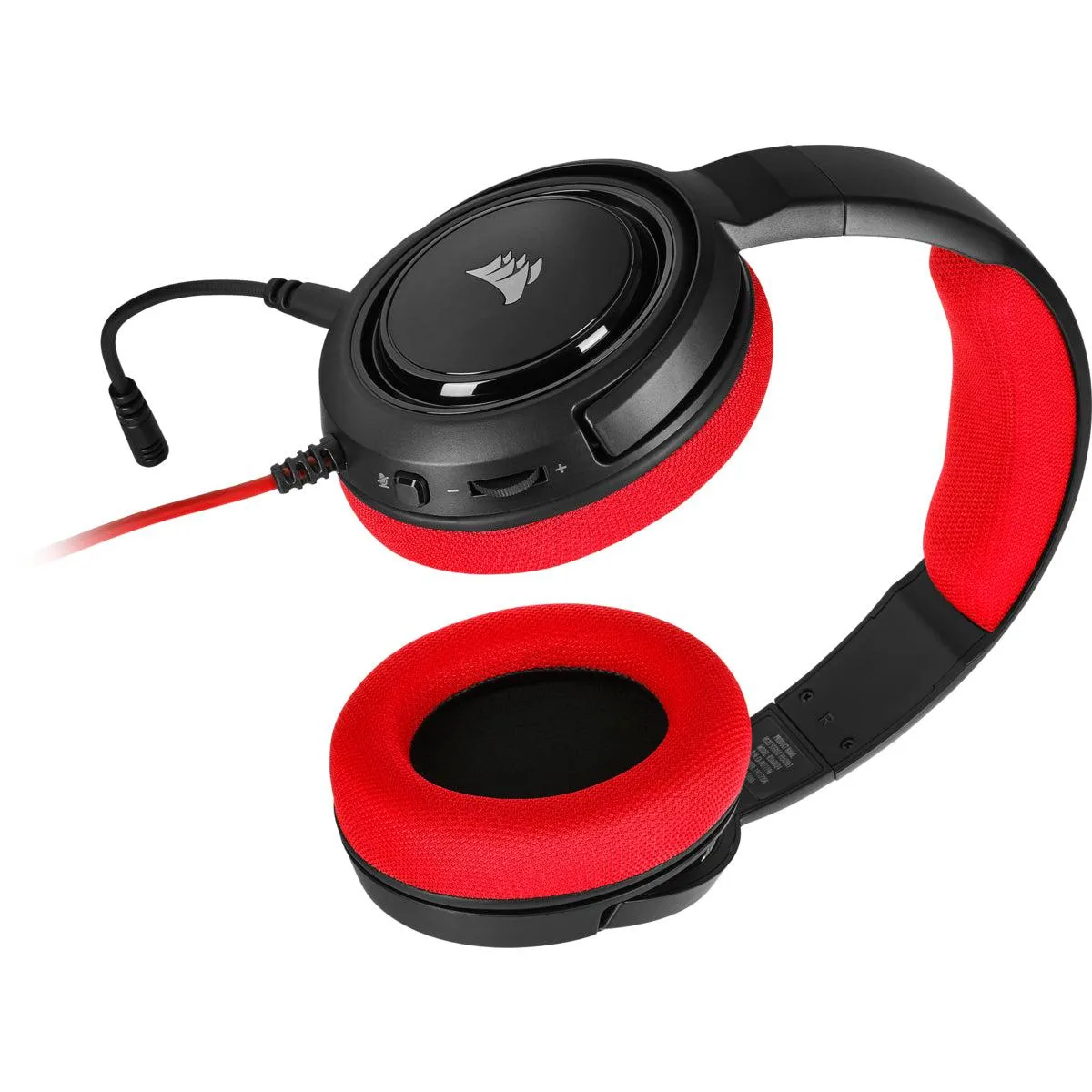 CORSAIR HS35 Stereo Gaming Headset; Red (1 to 2 Splitter included)