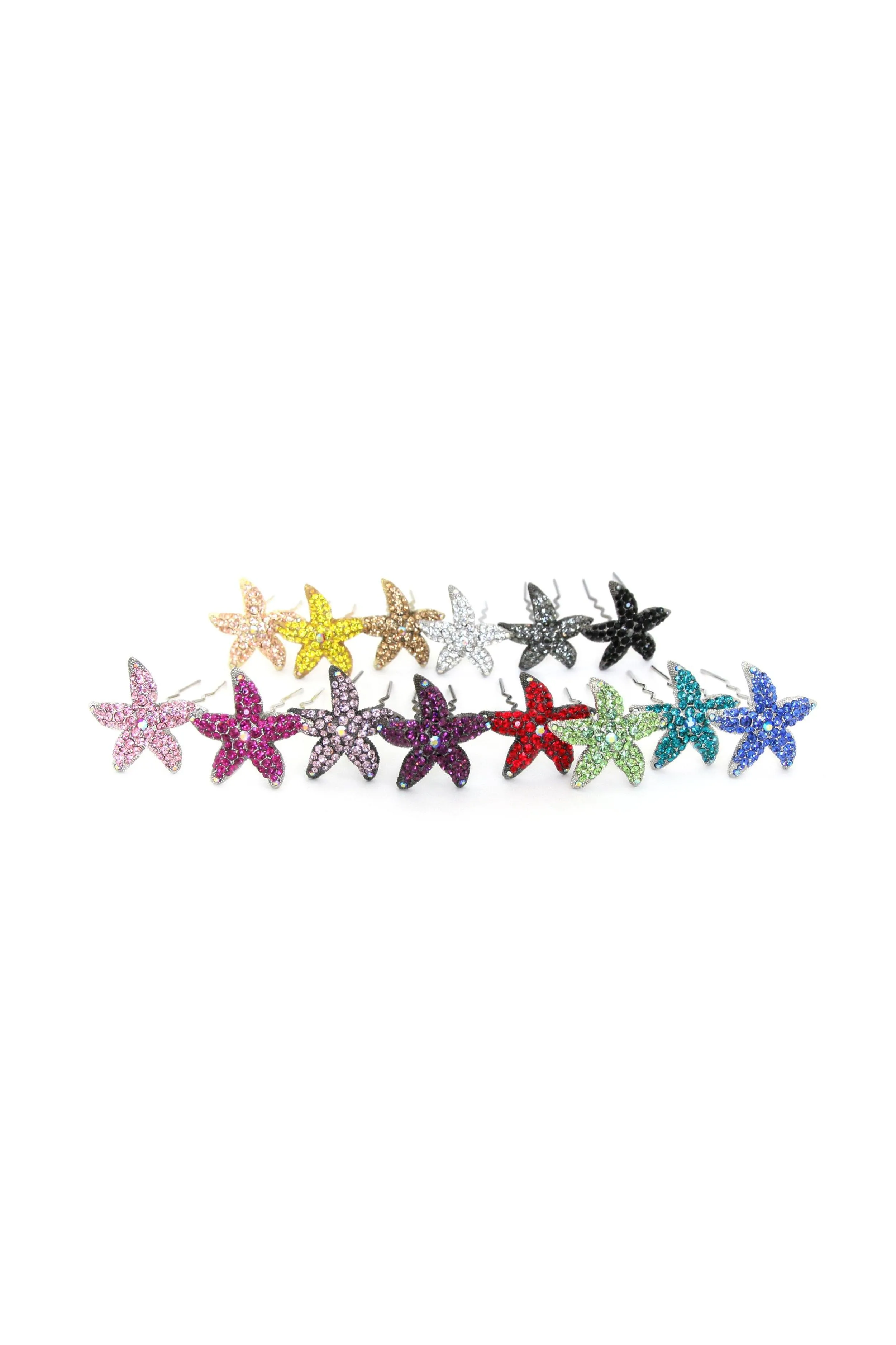 Crystal Starfish Hair Stick