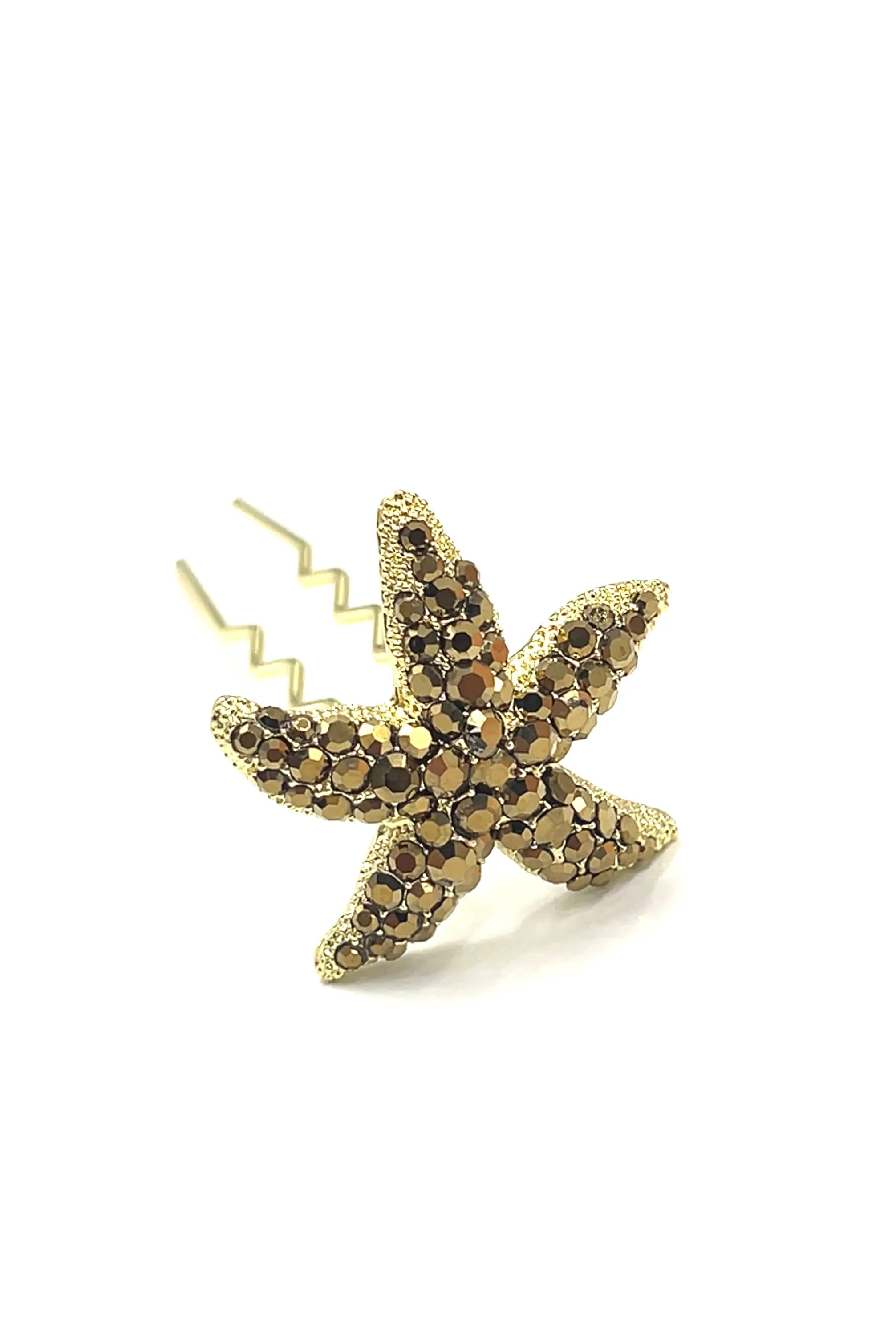 Crystal Starfish Hair Stick