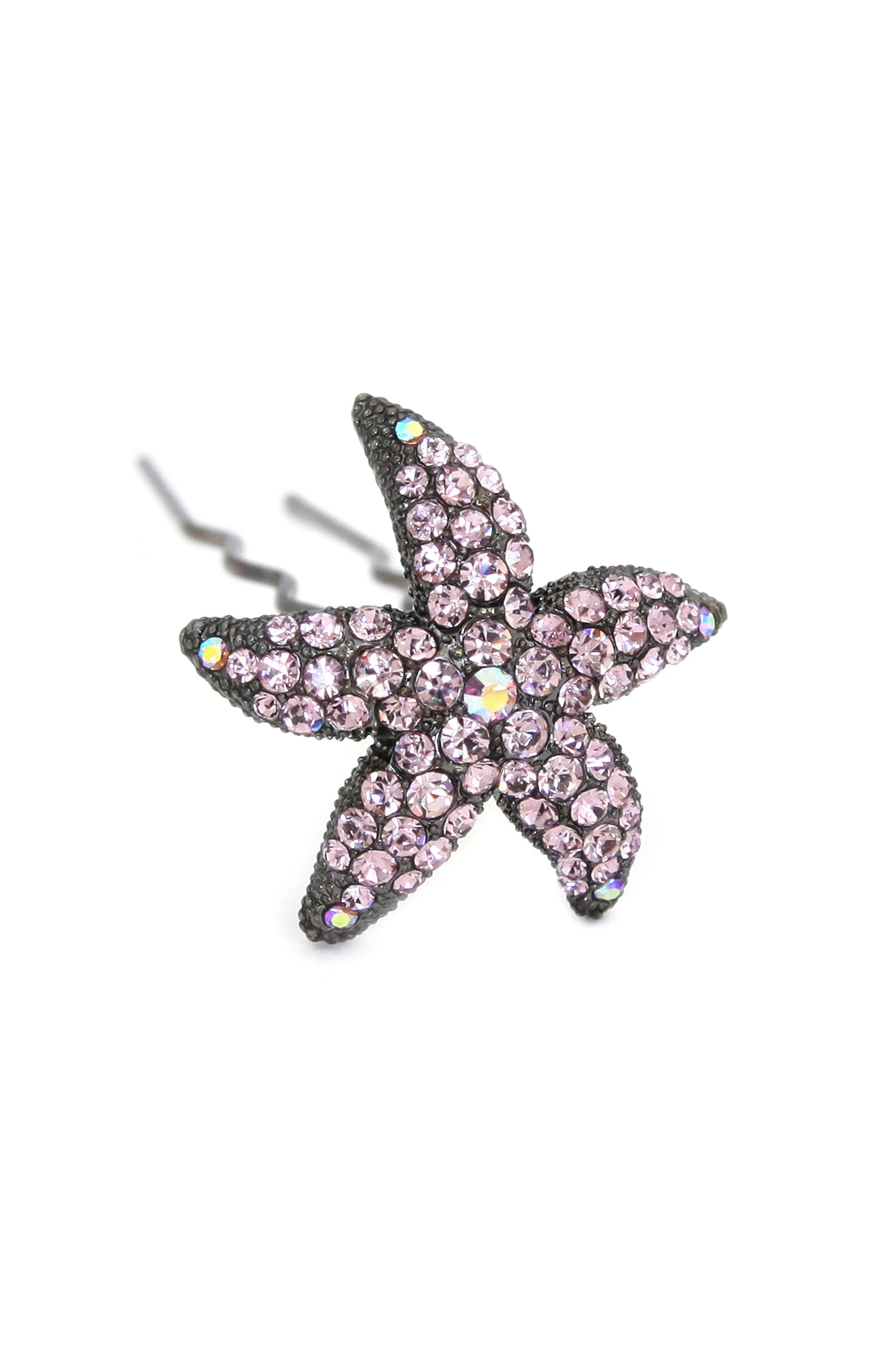 Crystal Starfish Hair Stick