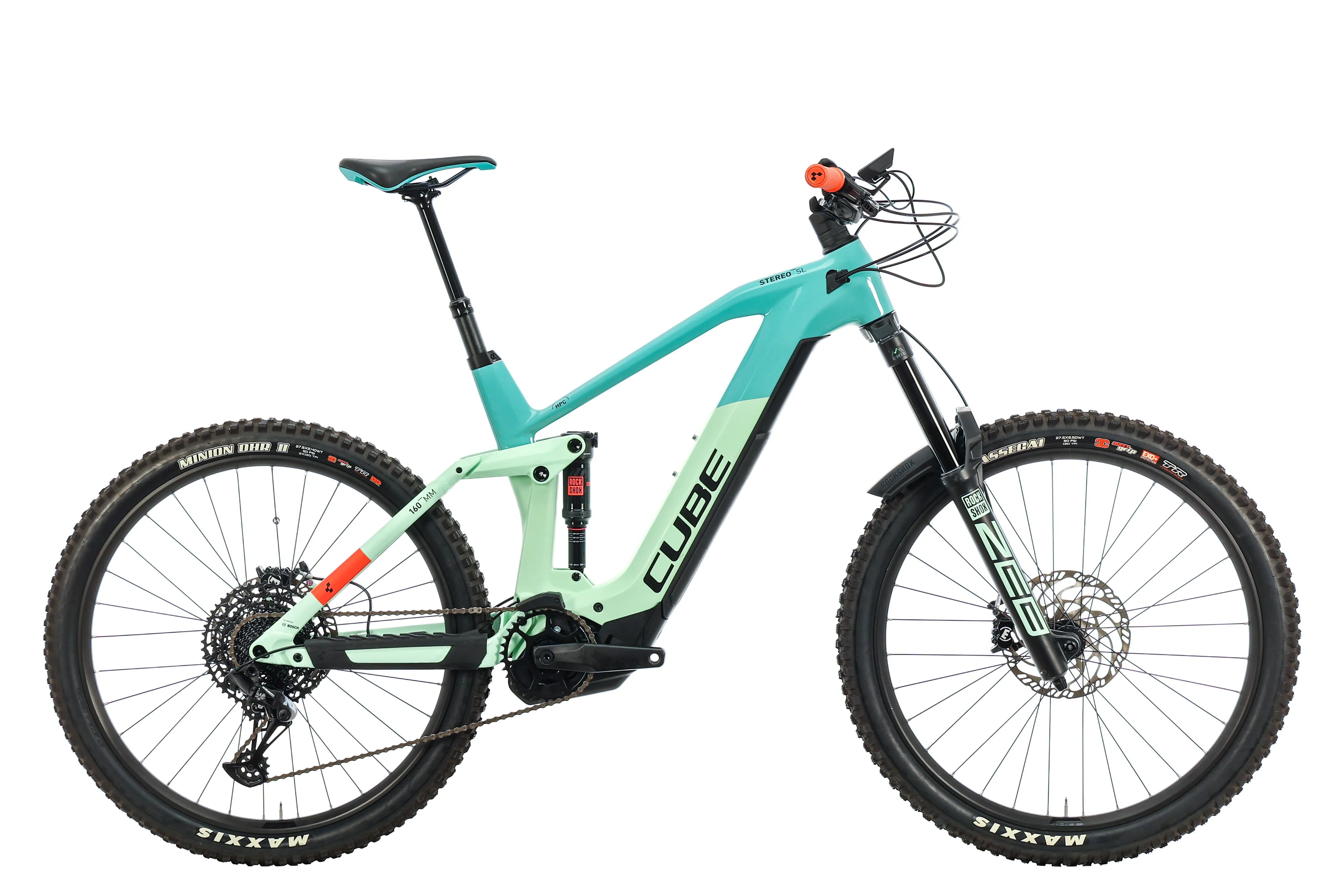 Cube Stereo Hybrid 160 HPC SL 625 27.5 Mountain E-Bike - 2021, Large