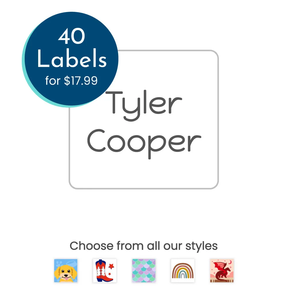 Custom Clothing Labels - Half Order