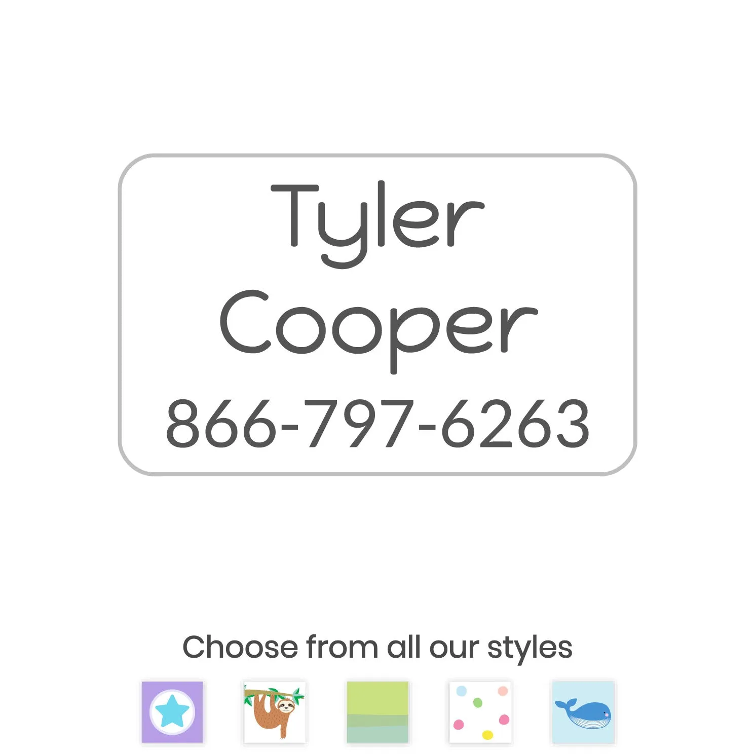 Custom Contact Clothing Labels