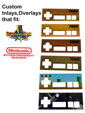 Custom Designed Inlays and Faceplates for RetroGameBoyz Control pads or NES-004